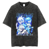 Kaisenix "Killua Zoldyck" Hunter x Hunter Vintage Washed Oversized T-Shirt