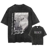Kaisenix "Grimmjow Jaegerjaquez" Bleach Vintage Washed Oversized T-Shirt