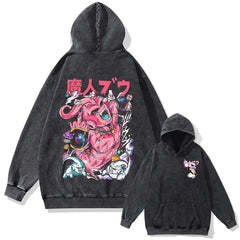 Kaisenix "Kid Buu" 2-Sided Vintage Oversized Hoodie