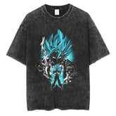 Kaisenix "Vegito" Dragon Ball Vintage Washed Oversized T-Shirt