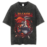 Kaisenix "Ichigo Kurosaki & Vasto Lorde Ichigo" Bleach Vintage Washed Oversized T-Shirt