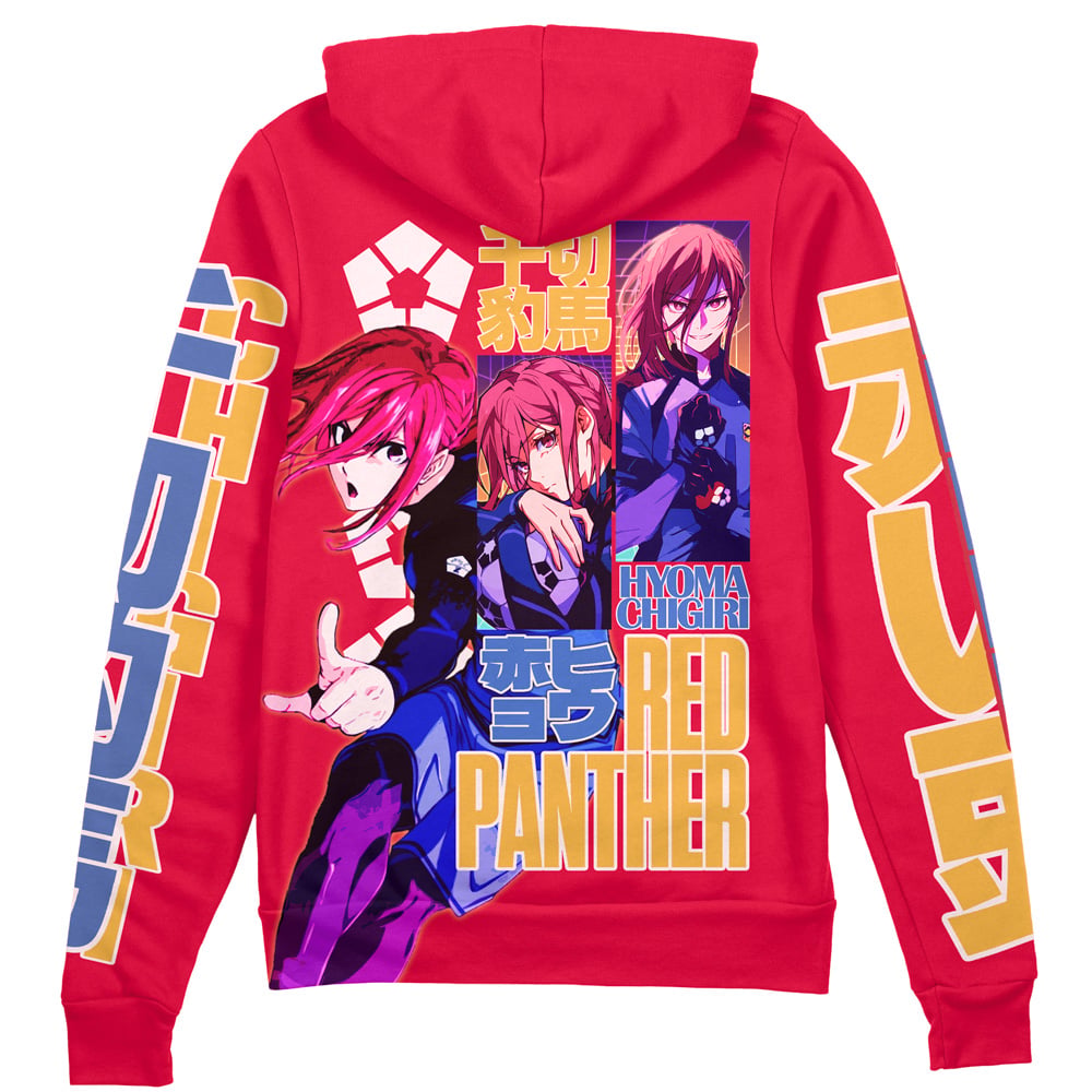 Hyoma Chigiri Blue Lock" Streetwear Zip Hoodie Jacket