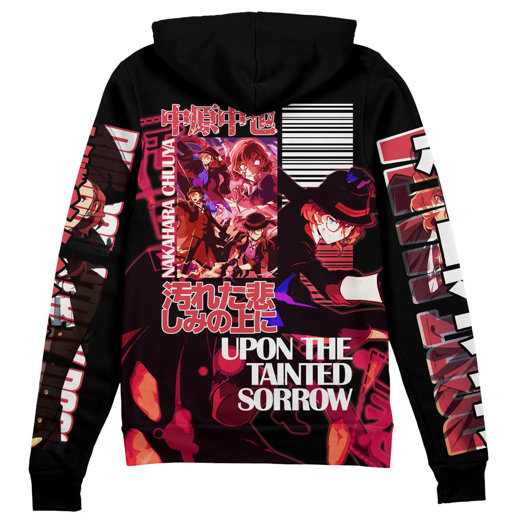 Nakahara Chuuya Bungou Stray Dogs" Streetwear Zip Hoodie Jacket