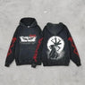 Anime Berserk Retro Washed 2-Sided Vintage Oversized Hoodie - Kaisenix