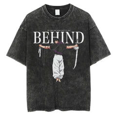 Kaisenix "Behind" Vintage Oversized T Shirt