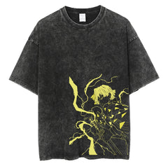 Kaisenix "Thunder Breathing" Vintage Oversized T Shirt