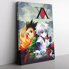 Trippy Power Duo Gon & Killua Hunter X Hunter Canvas Print Wall Art - Kaisenix