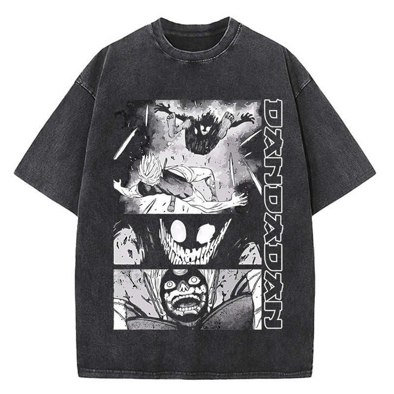 Kaisenix "Okarun" Dandadan Vintage Washed Oversized T-Shirt
