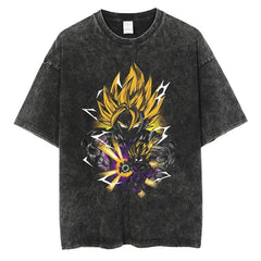 Kaisenix "Goku & Gohan" Dragon Ball Vintage Washed Oversized T-Shirt