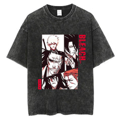 Kaisenix "Rescue Team" Bleach Vintage Washed Oversized T-Shirt