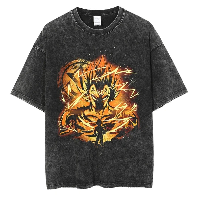 Kaisenix "Majin Vegeta" Dragon Ball Vintage Washed Oversized T-Shirt