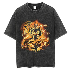 Kaisenix "Majin Vegeta" Dragon Ball Vintage Washed Oversized T-Shirt