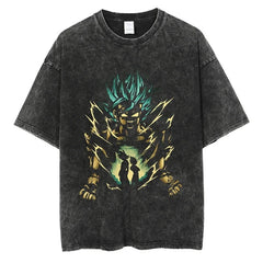 Kaisenix "Vegito" Dragon Ball Vintage Washed Oversized T-Shirt