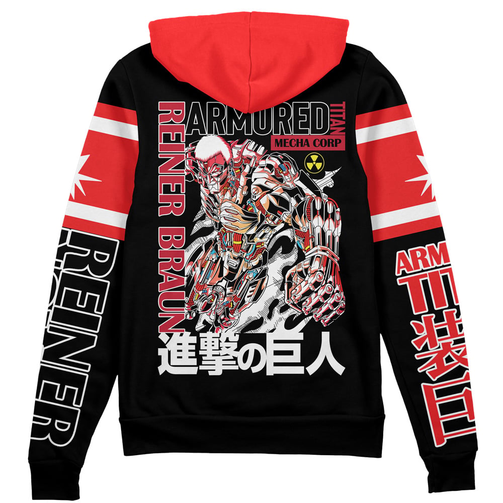 Armored Titan Attack on Titan" Streetwear Zip Hoodie Jacket
