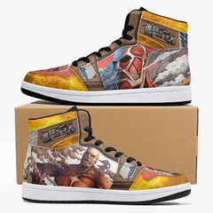 Bertholdt Hoover Colossal Titan Attack on Titan Mid 1 Basketball Shoes