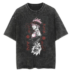Kaisenix "Asta" Black Clover Vintage Washed Oversized T-Shirt
