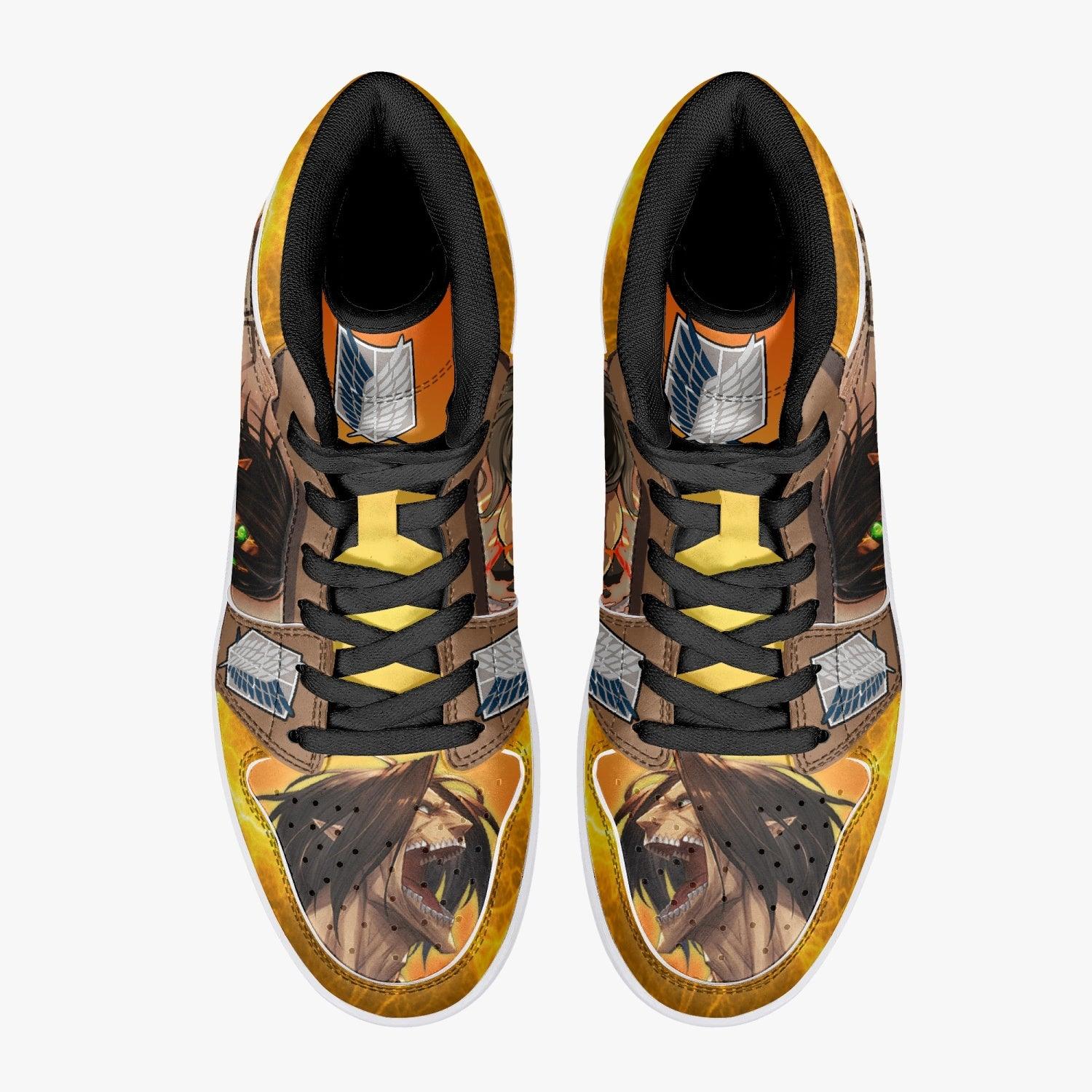 Eren Yeager Attack Titan Attack on Titan Mid 1 Basketball Shoes