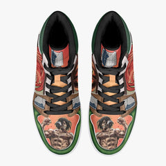 Eren Yeager Titan Transformation Attack on Titan Mid 1 Basketball Shoes