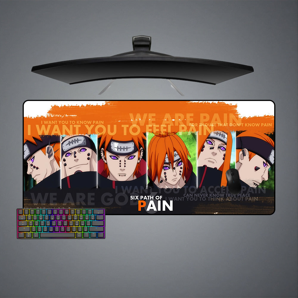 Naruto Six Paths of Pain Size Gaming Mouse Pad - Kaisenix