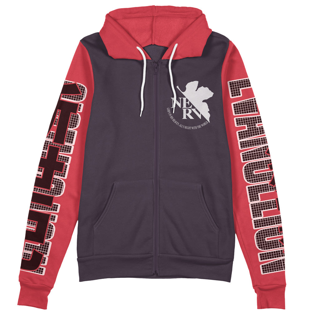 Misato Katsuragi Neon Genesis Evangelion Streetwear Zip Hoodie Jacket
