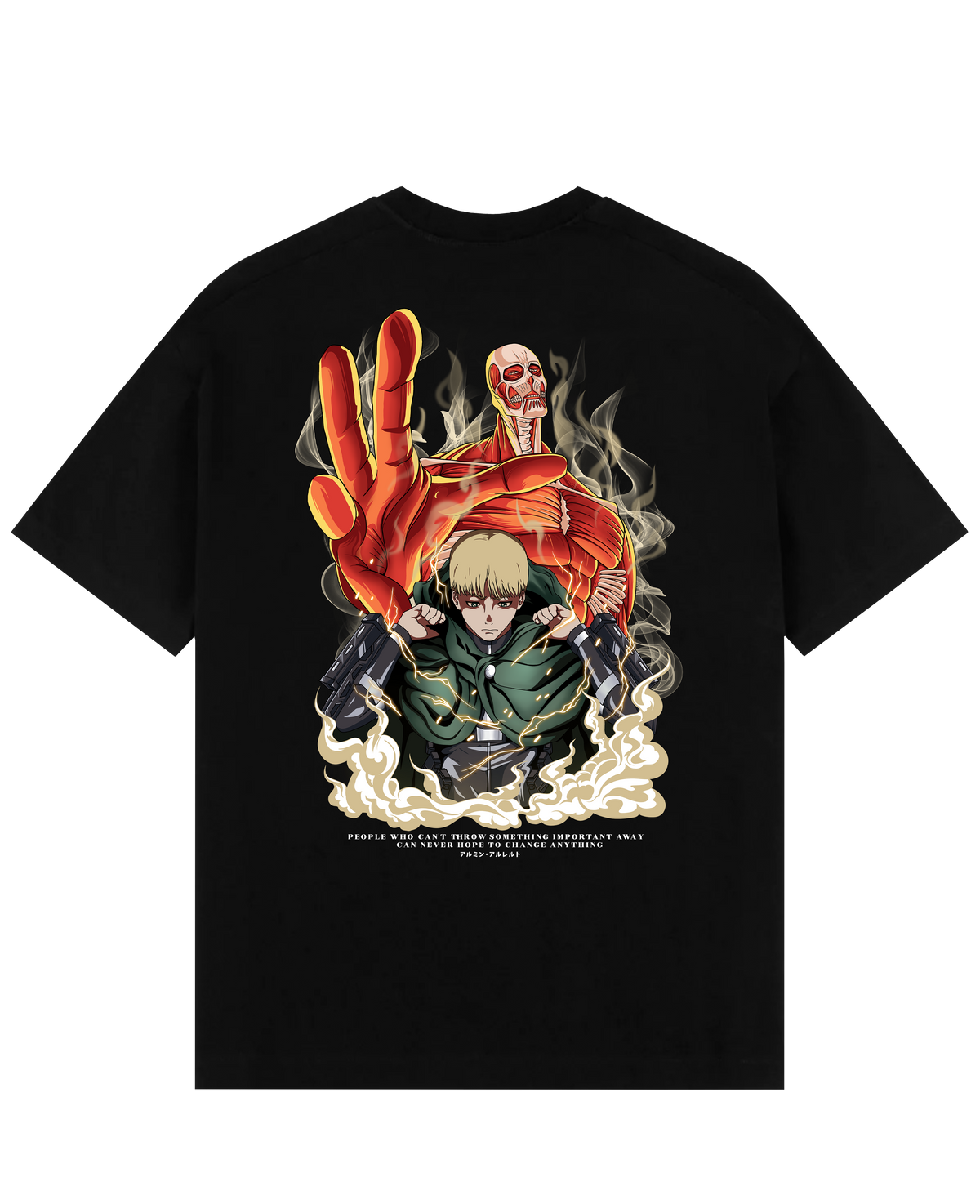 "Armin X Colossal Titan - AOT" Oversize T-Shirt