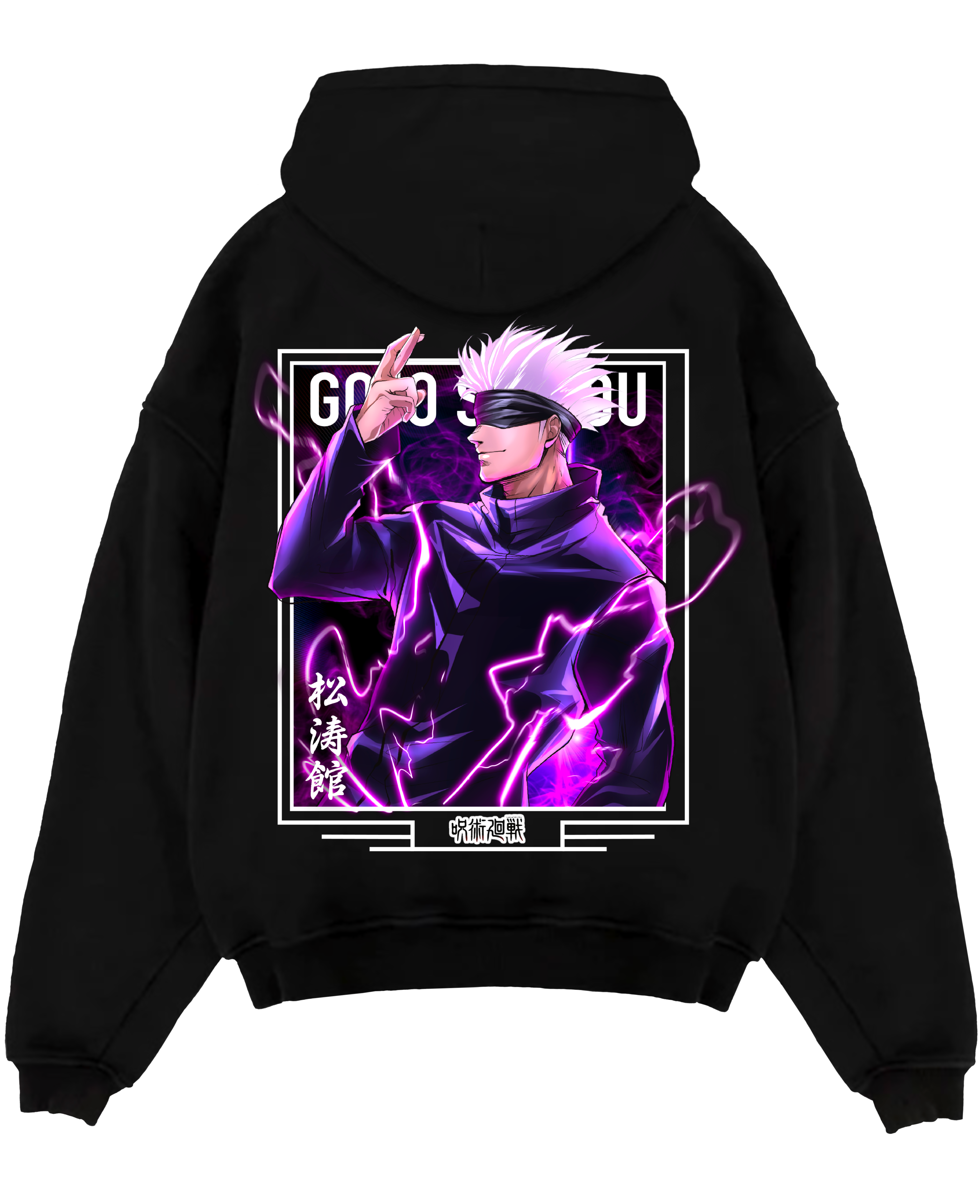 Satoru Gojo X Purple Lightning - Jujutsu Kaisen Oversize T-Shirt - Kaisenix