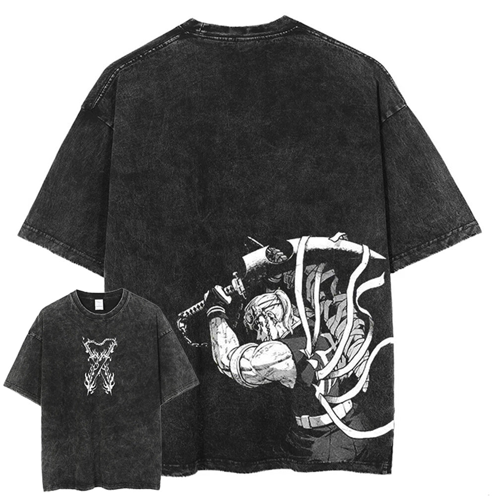 Kaisenix "Slayer" 2-Sided Vintage Oversized T Shirt