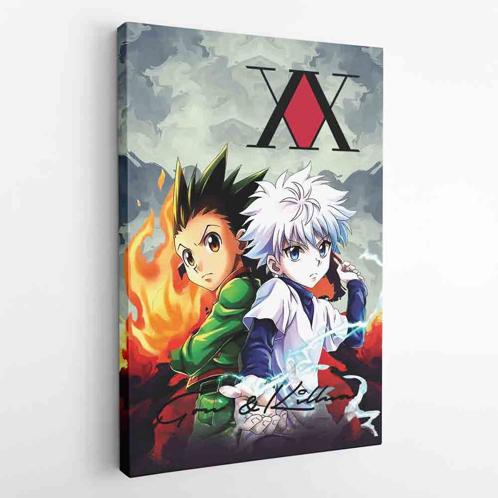 Trippy Power Duo Gon & Killua Hunter X Hunter Canvas Print Wall Art - Kaisenix