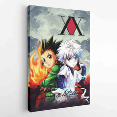 Trippy Power Duo Gon & Killua Hunter X Hunter Canvas Print Wall Art - Kaisenix